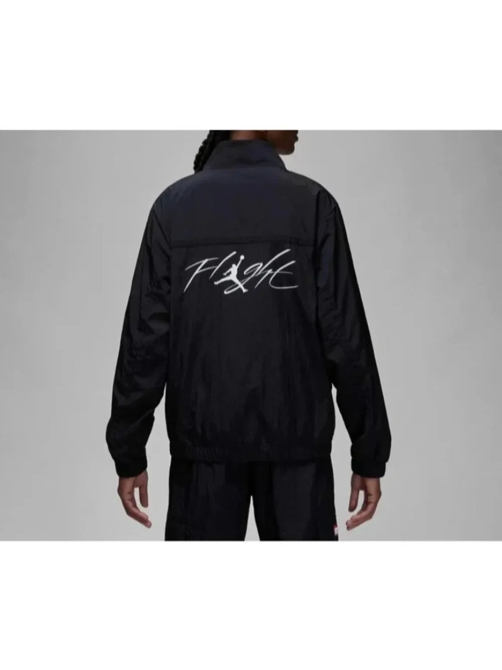 Air Jordan Essential Hybrid Woven Jacket Size Medium Men Black White FN4537-010